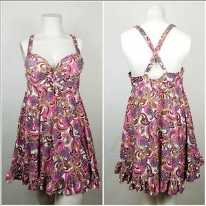 Tankini style Swimsuit 1X